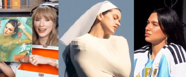 Taylor Swift, Rosalía y Dua Lipa