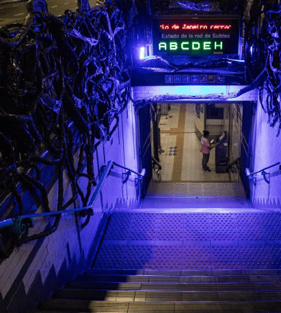 Campaña de Netflix de Stranger Things 5 en la línea A del Subte de CABA